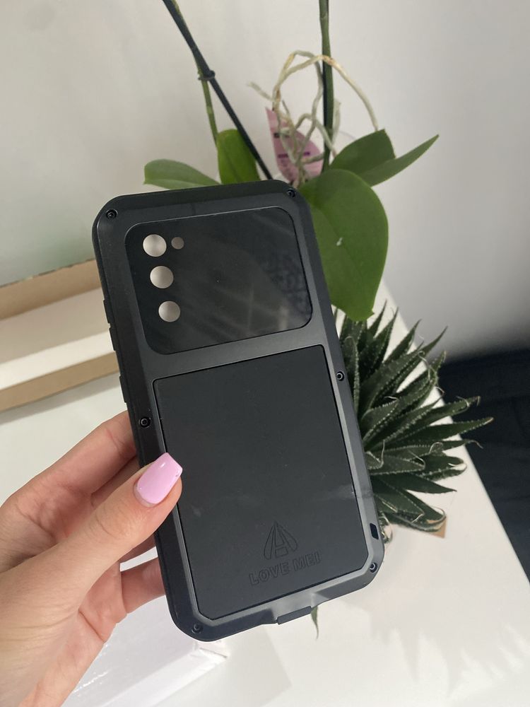 Etui pancerne + szkło LOVE MEI Galaxy S20 FE, czarne