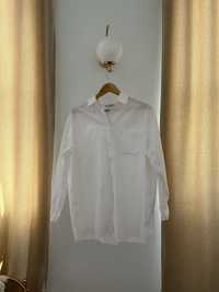 Biała bawełniana koszula oversize z wyciętym tyłem &other stories