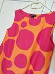 Letnia sukienka Uniqlo x Marimekko różowy pomarańczowy