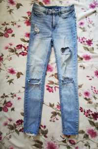 Spodnie jeansowe z wysokim stanem