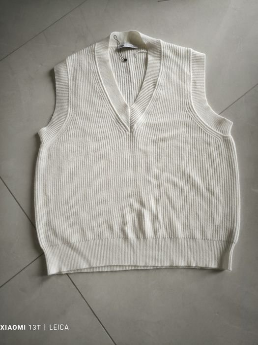 Kamizelka sweterkowa damska wiskoza ZARA rozm L 40
