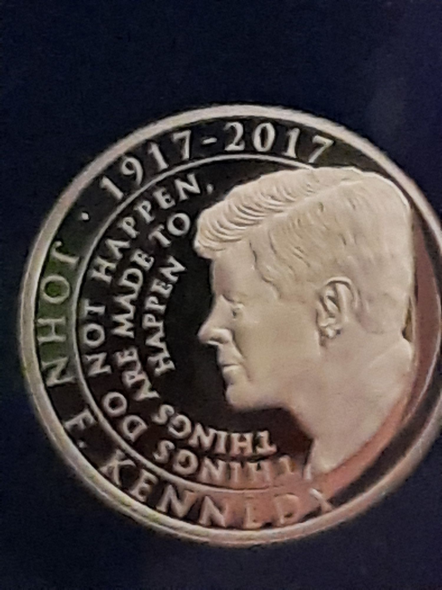 Kolekcjonerskie 5 dolarów J.F.KENNEDY 2017 ZŁOTO 999/1000 3.11 gram