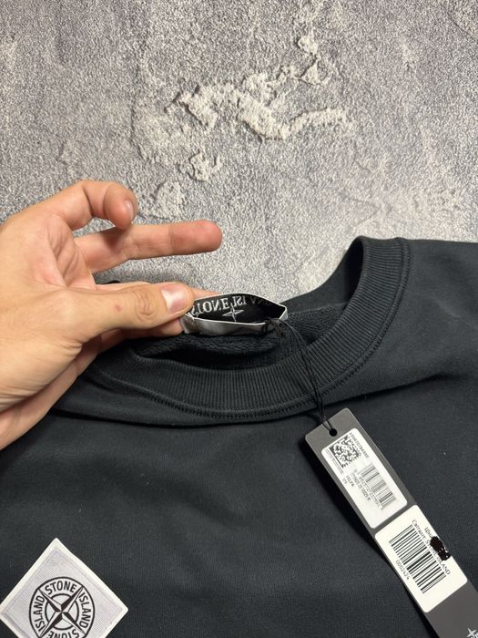 stone island sweatshirt in black оригінал стонік