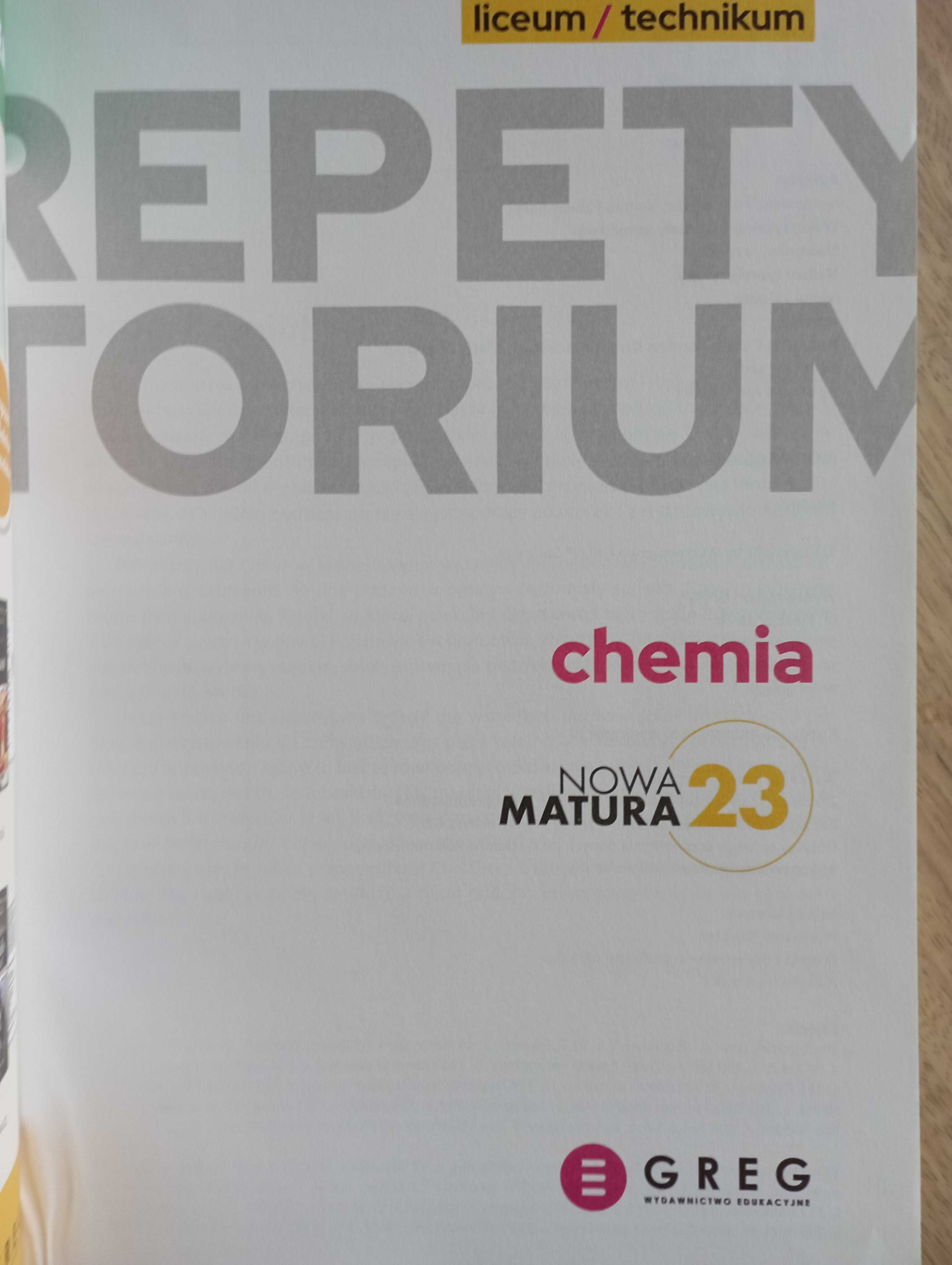 Repetytorium Chemia Matura 2023