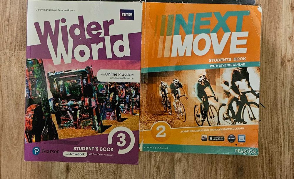 Книги по английскому On Screen, Next Move, Wider World и испанскому