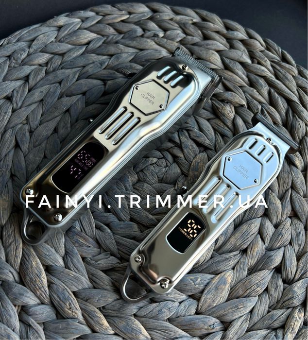 ‼️РОЗПРОДАЖ‼️Набір барбера 2в1 машинка стрижки голови бороди тример