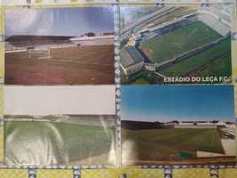 4 postais do estádio do Leça FC