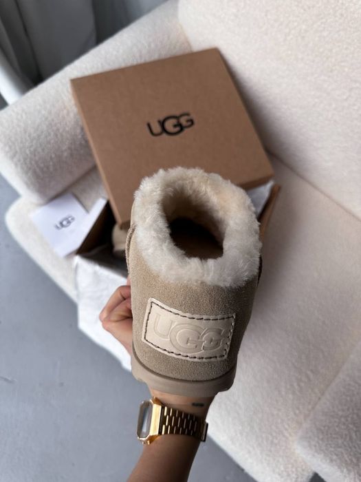 р36-41 Жіночі уггі Ugg Pumped Slide Beige Chestnut Black