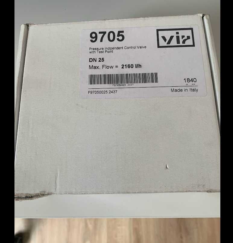 Válvula de controlo independente de pressão VIR 9705 DN 25