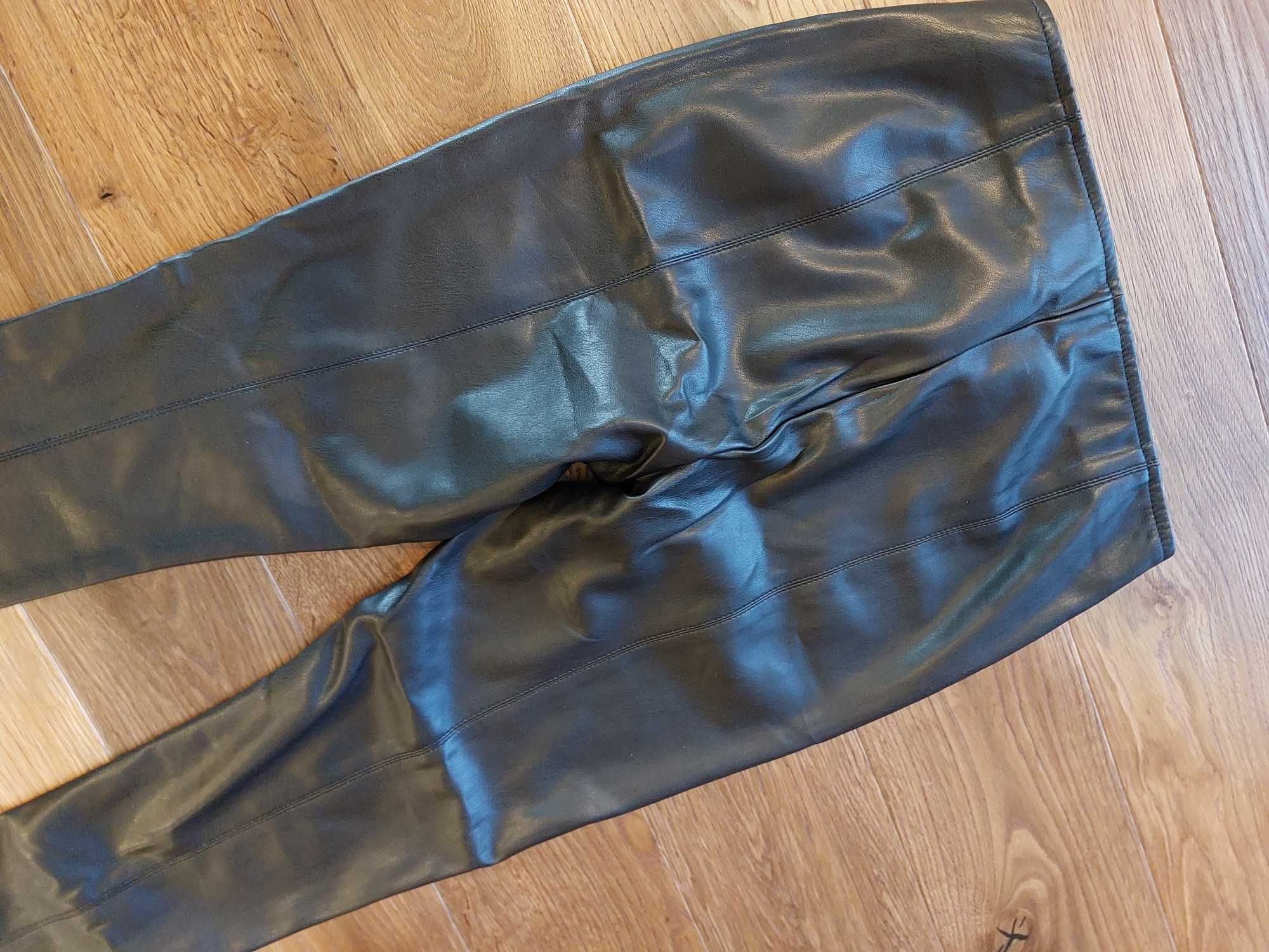 spodnie damskie,legginsy ekoskóra s.oliver black label nowe M