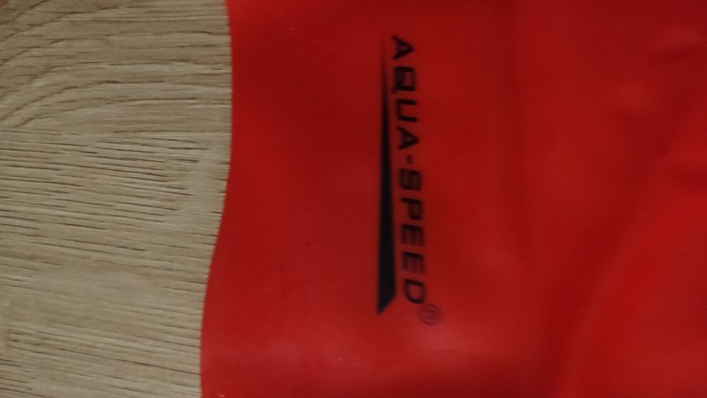 Czepek pływacki kąpielowy basen sillikon czerwony