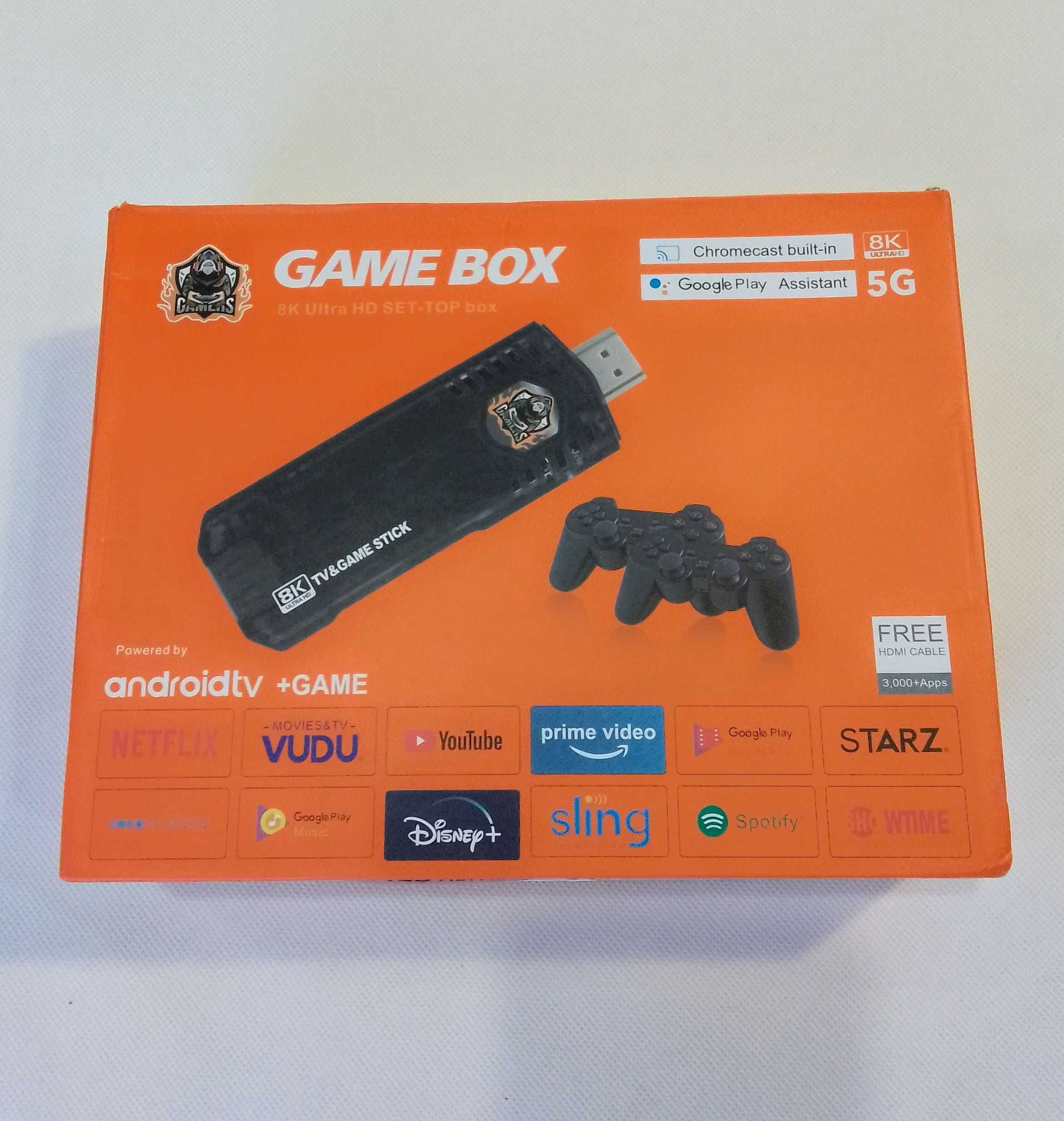 Game Box 8k Ultra HD Konsola do gier TV Android  Retro