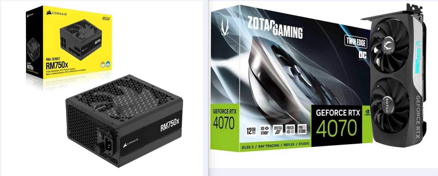 Komputer i7-14700KF/ASUS B760-G WiFi/RTX 4070/32GB DDR5/1TB M2.0/750W