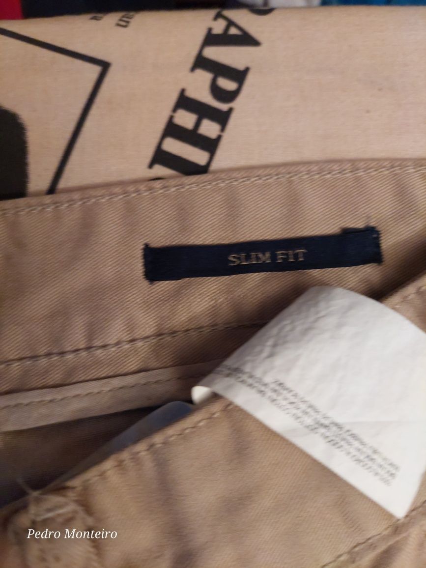 Calças Mo Casual N.44 slim fit NOVAS NUNCA USADAS