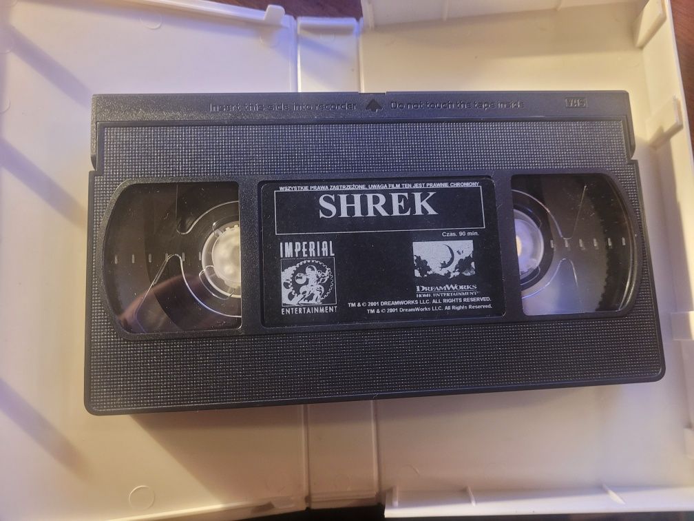 VHS Shrek 2001 DreamWorks / Dubbing PL