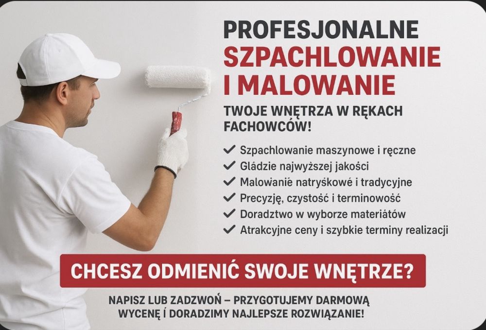 Profesjonalne Szpachlowanie i Malowanie