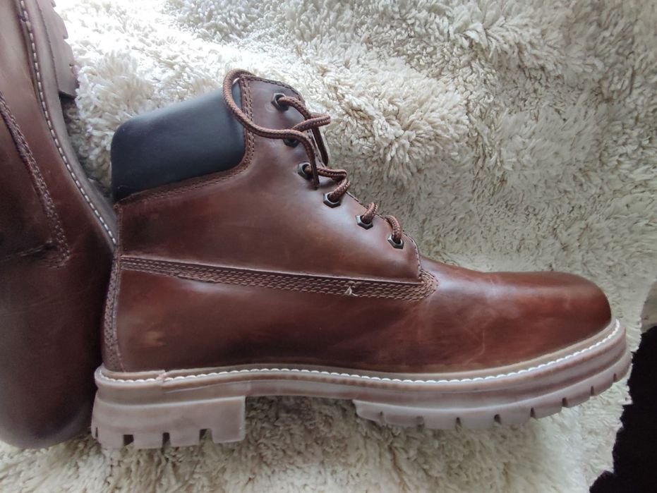 Шкіряні сапоги ботінки чоботи hush puppies