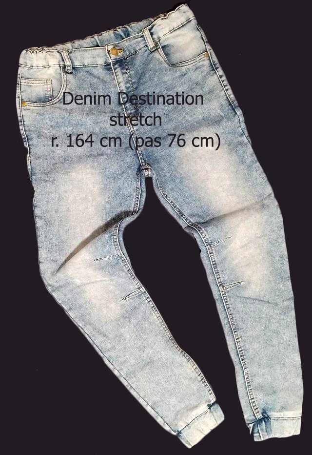 Denim Destination jeans marmurki na 164 cm pas 76 cm