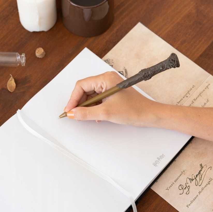 Harry Potter zeszyt notatnik notes A5 świecący + długopis różdżka
