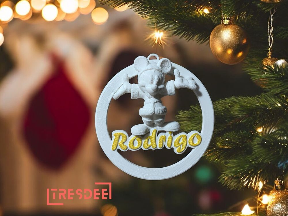 Decoração de Natal Personalizada para Árvore – Nome à tua escolha