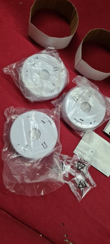 Nowa cena ! Zestaw Czujniki Dymu Czadu Smartwares z Alarmem kpl 3szt