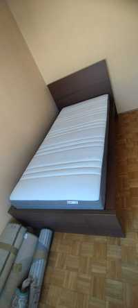 #URSUS Łóżko 90x200 Ikea MALM z materacem HOVAG, super stan