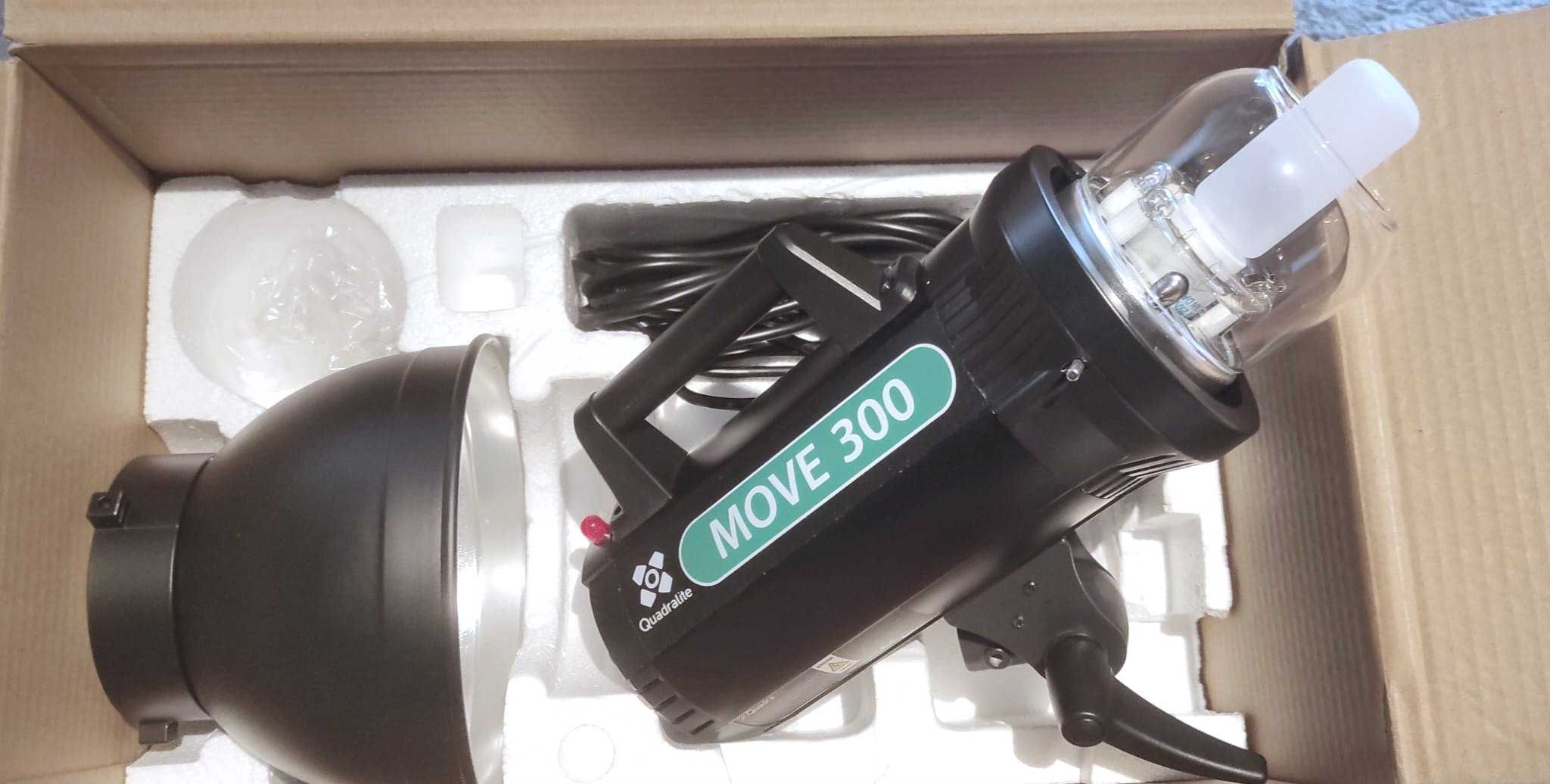 Cabeça flash fixo Quadralite Move  300w