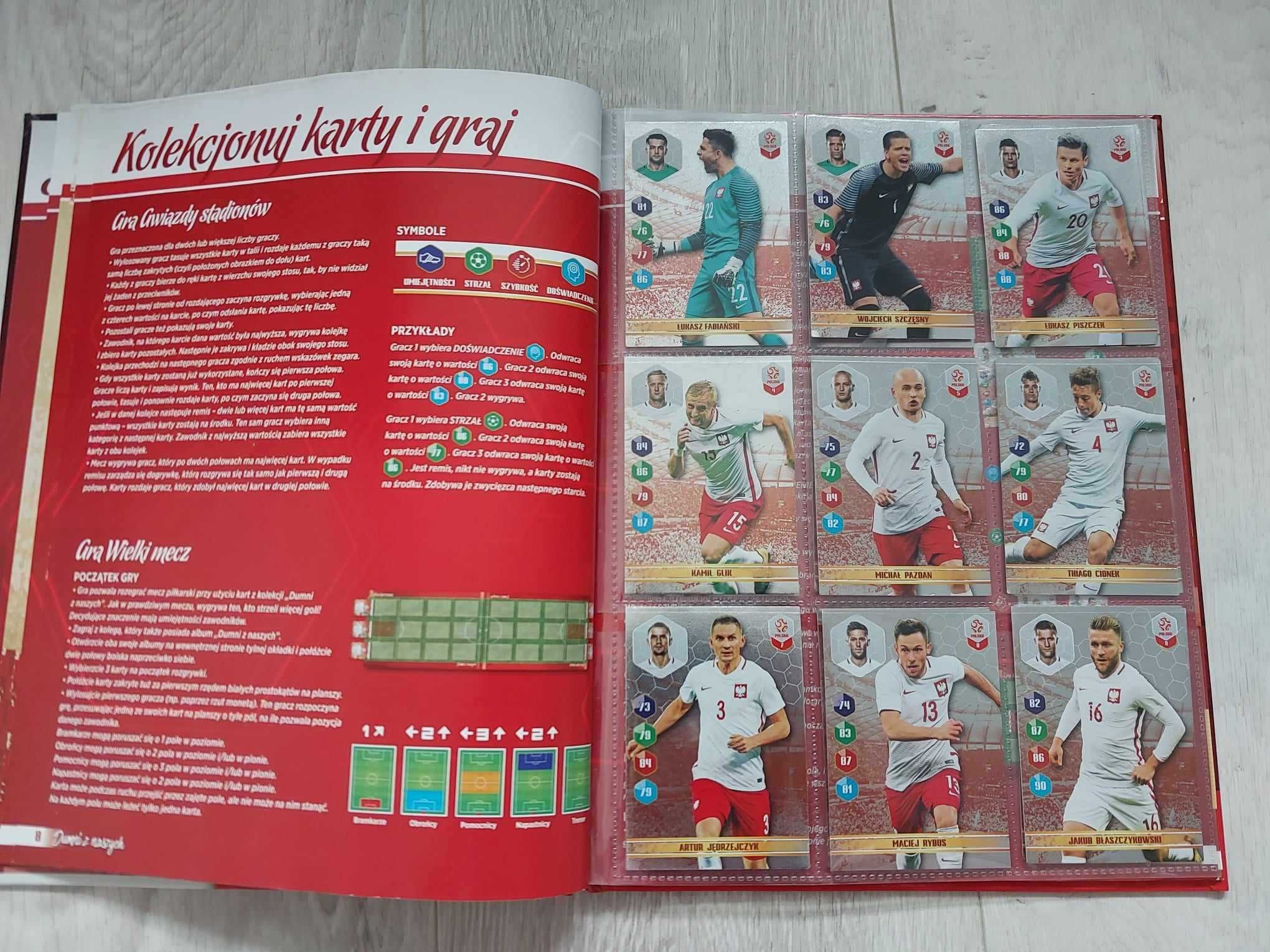 Wypełniony w 100% album Panini Dumni z Naszych