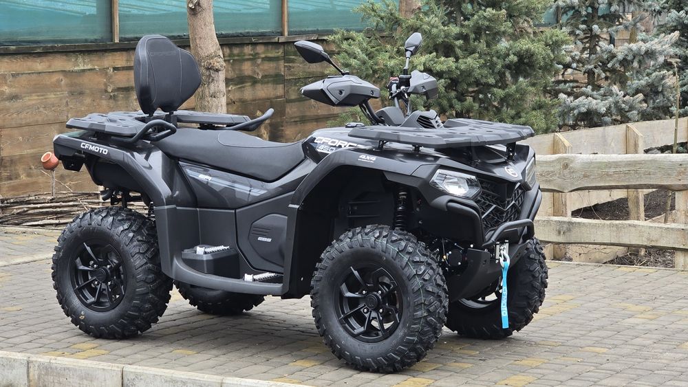 В наявності! 2025 CFMOTO 450L EPS JET BLACK новий колір матовий металі