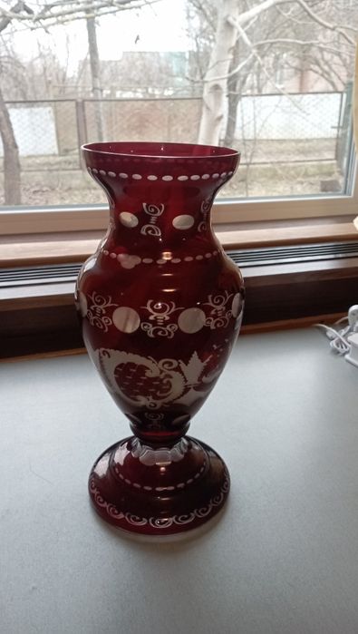 Ваза Італія Мурано Червона