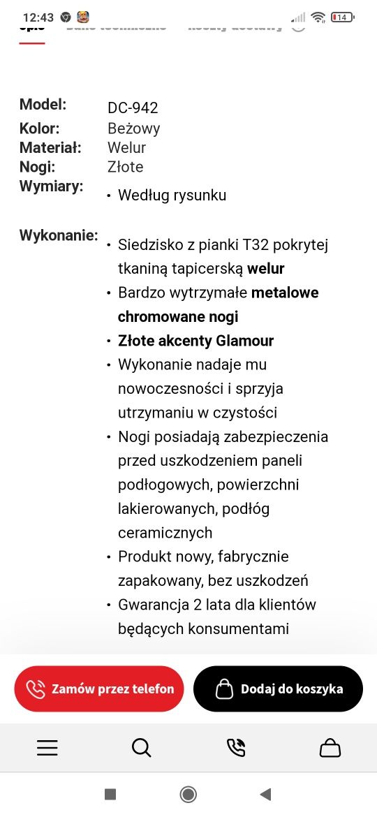 Komplet 10 krzeseł 189 zł za sztukę cena w sklepie 299 zł