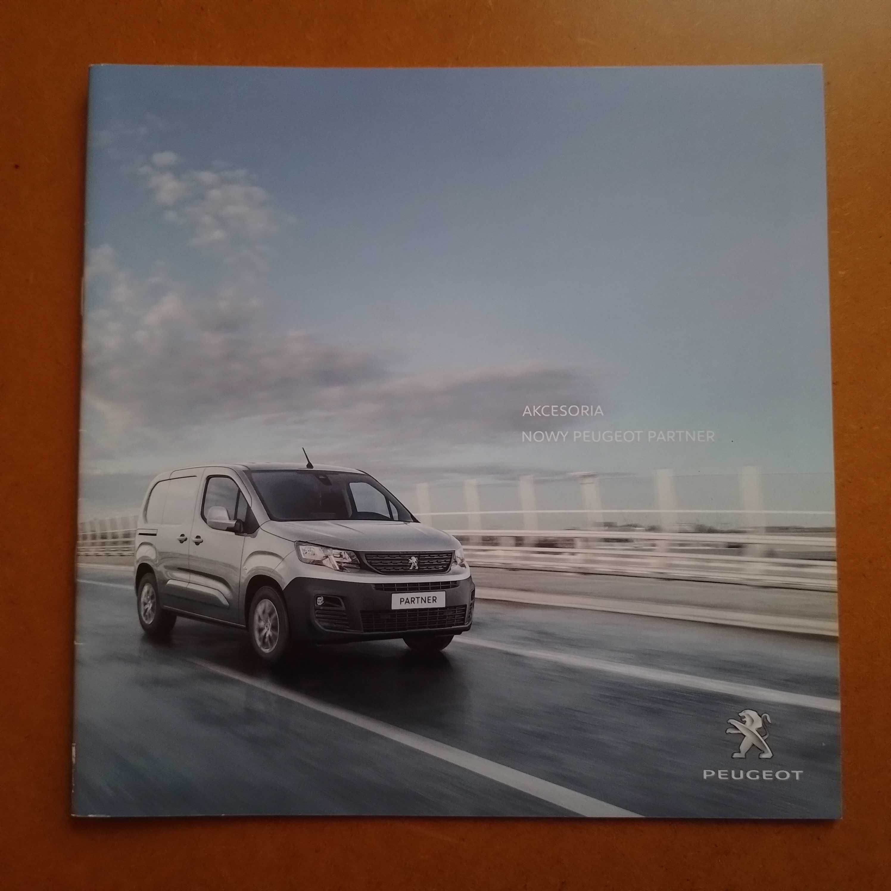 Prospekt, folder, broszura, katalog akcesoria Peugeot Partner