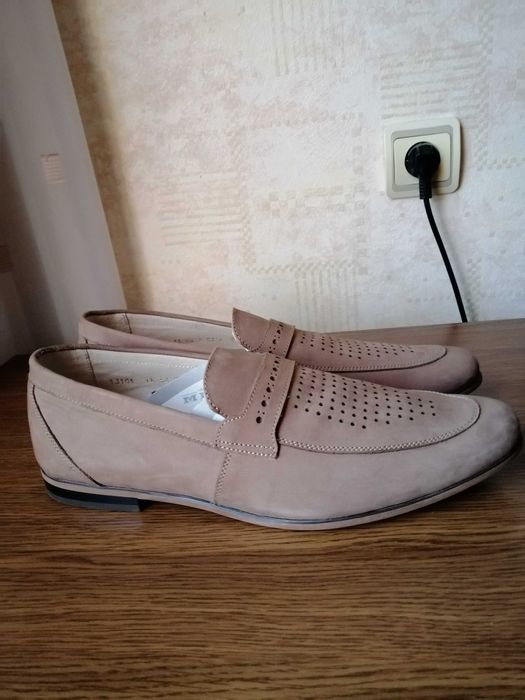 Туфли мужские, натуральный нубук