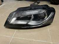 Lampa lewa bixenon Audi A3 8P lift