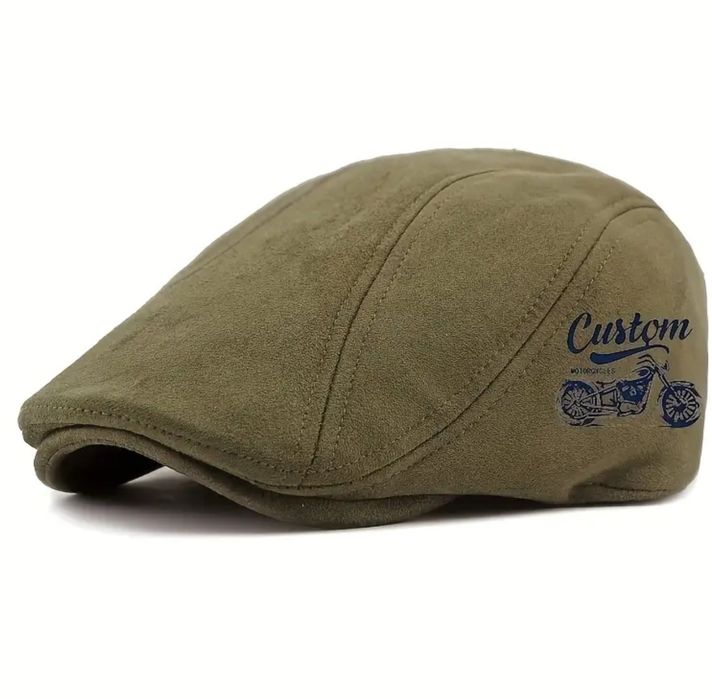 Czapka męska z daszkiem kaszkiet smykówka motocykl