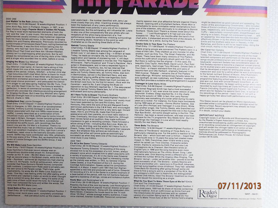 Disco Anos 50 Fifties Golden Hit Parade