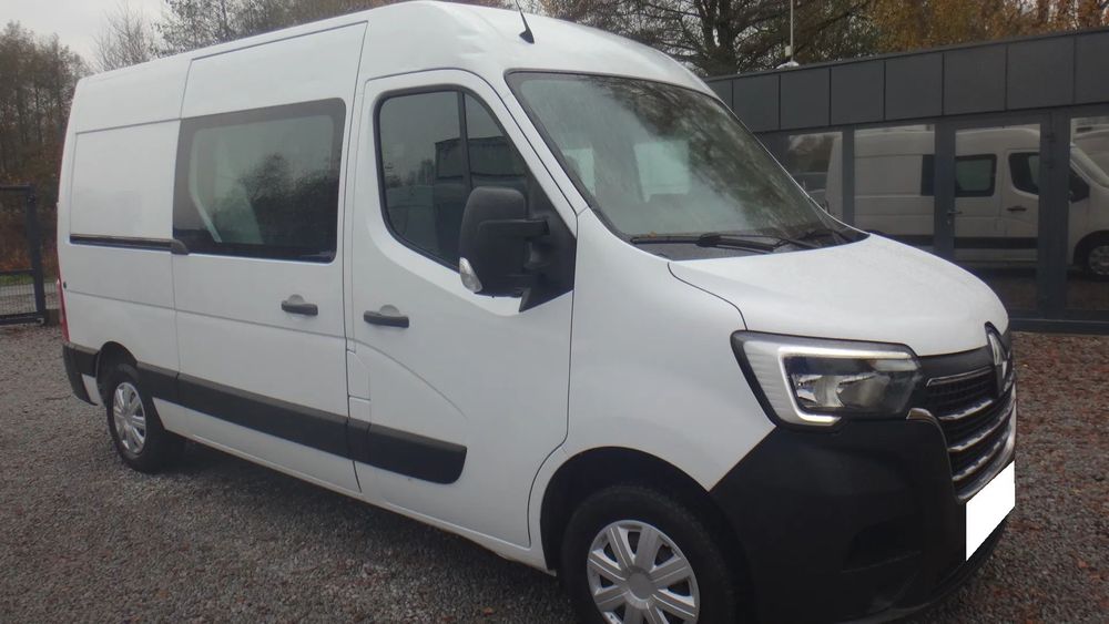 Renault Master  MASTER brygadówka doka dubel 7-os navi LED kamera regały ŁADNY