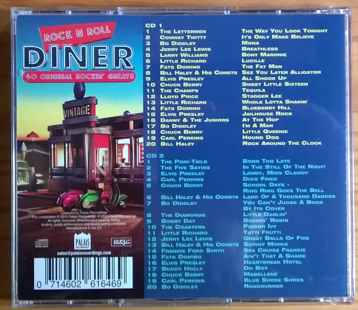 Rock n Roll – Diner – składanka rockandrollowa – 2 CD