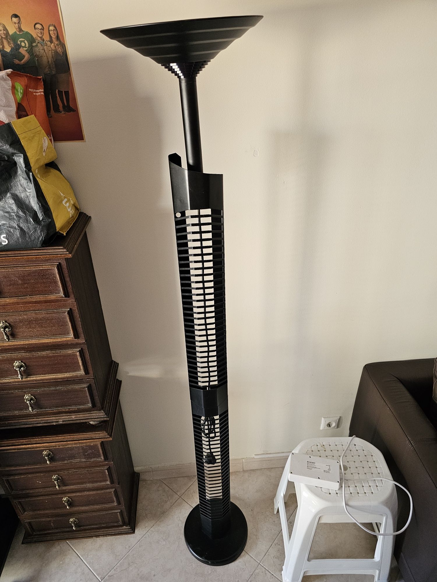 Abajur Candeeiro de pé com porta CDs