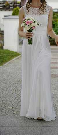 Piękna suknia ślubna muślin Maggio Ramatti jak Anna Kara