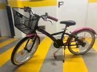 Bicicleta Btwin Original 500 - preta e rosa