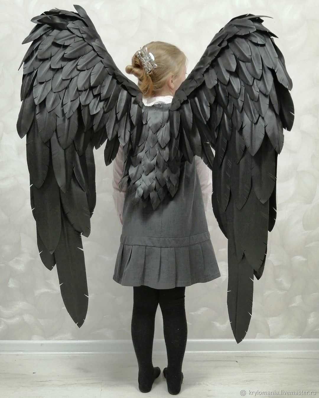 Чёрные крылья Ангела разных размеров Продажа/Аренда/Изготовление