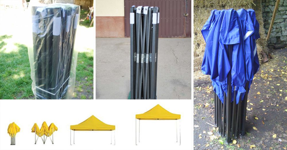 23kg 2x2 4m2 Namiot Handlowy Ogrodowy Pawilon Ekspresowy Targowy Turek