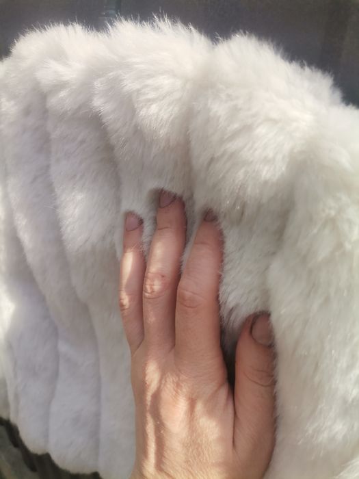 Болеро біле мехове тепле до вечірнього плаття