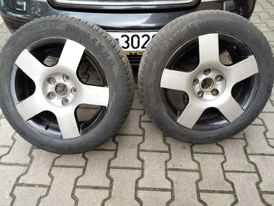 Koła 16" alufelgi 5x112 na oponach zimowychmi