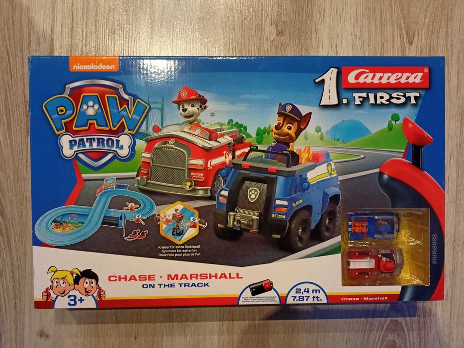 NOWY Tor samochodowy Carrera First Psi Patrol 2,4 m