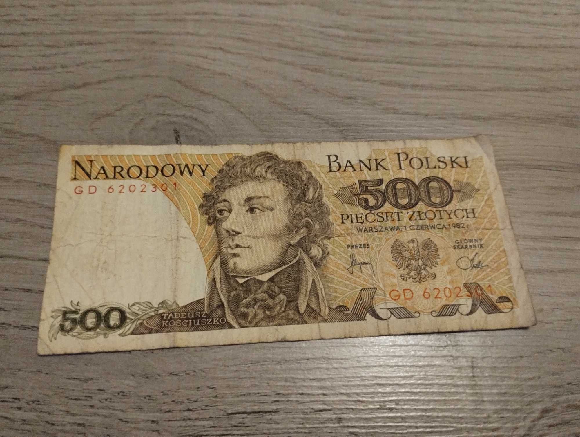 Banknot 500 Złotych PRL