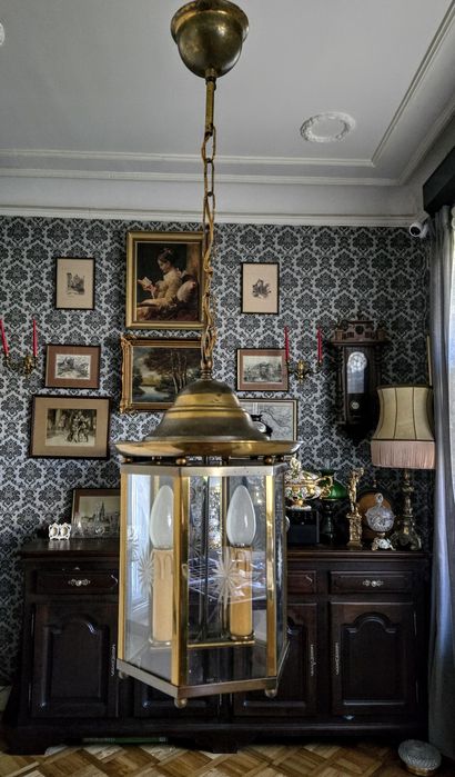 Lampa wisząca żyrandol latarenka Kalisz