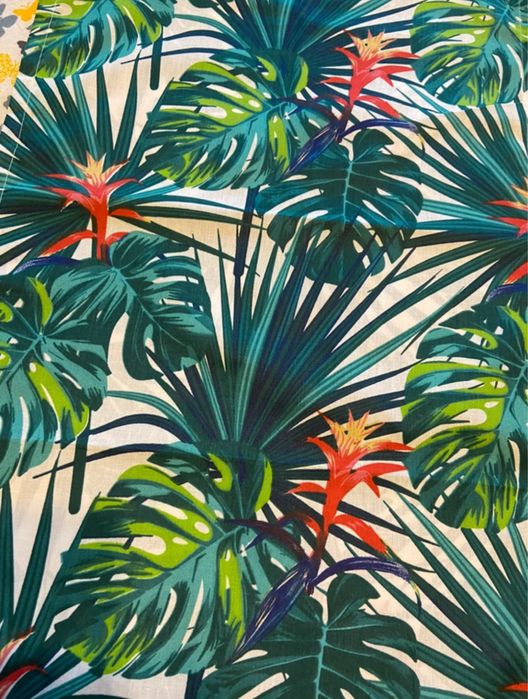 obrus uniwersalny zielony w monstery 80x150 cm