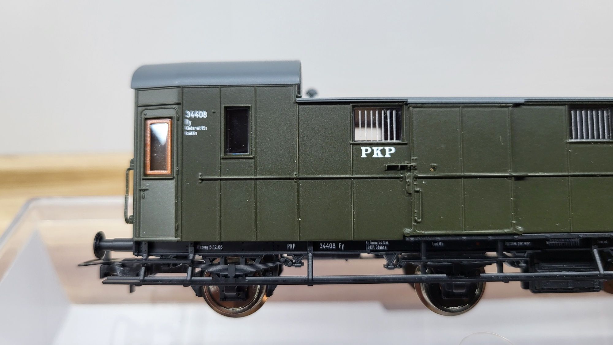 Roco 62...12 wagon bagażowy PKP boczniak st.Inowrocław DOKP GDAŃSK